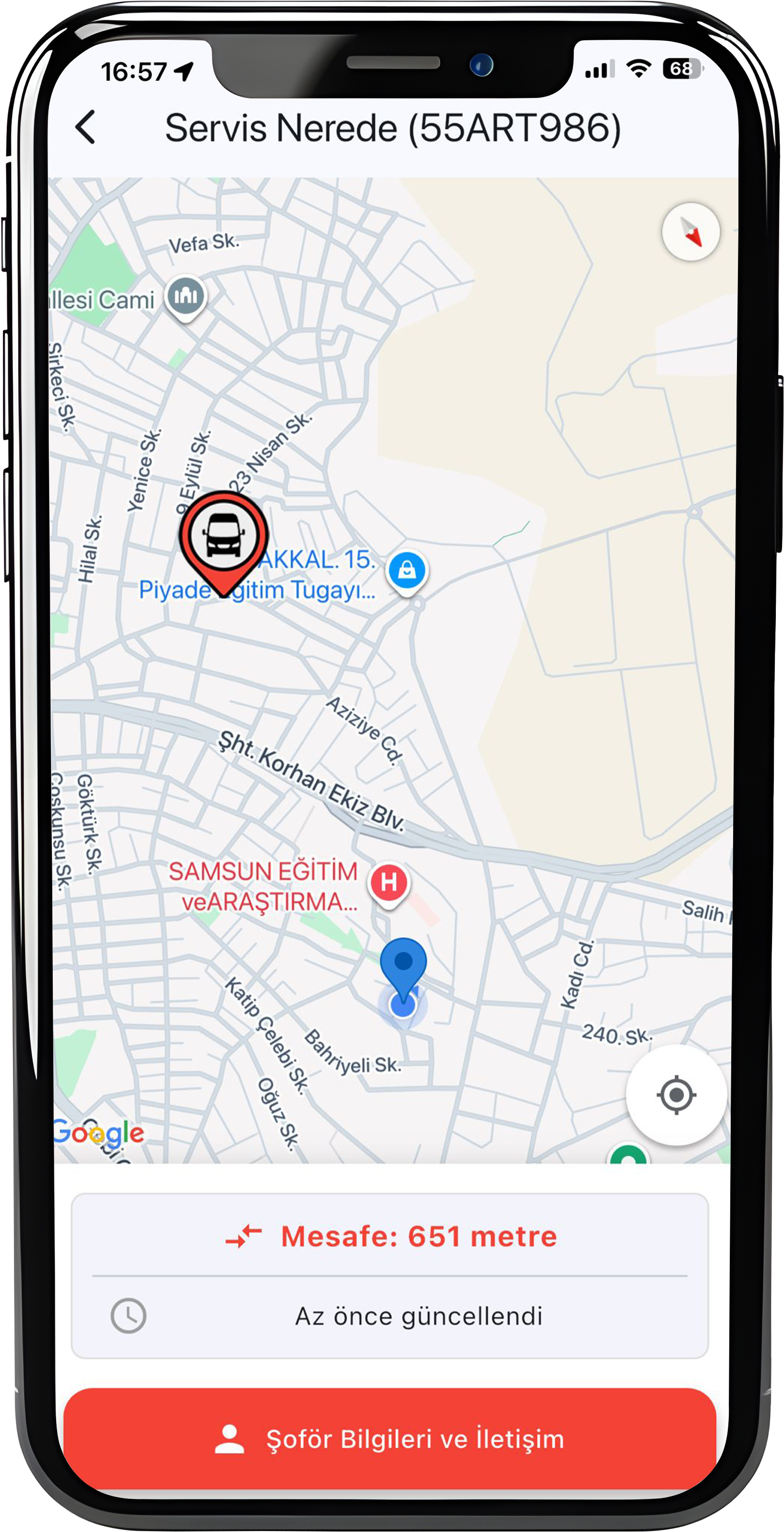 Öğrencim Nerede Mobil Uygulama Görseli
